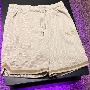 Brooklyn Cloth Men's Beige Athletic Shorts